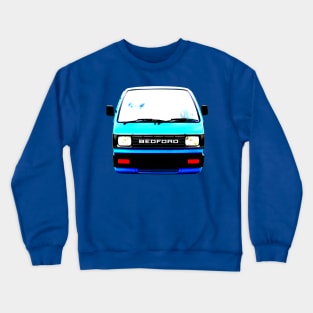 Bedford Rascal 1980s classic microvan high contrast Crewneck Sweatshirt